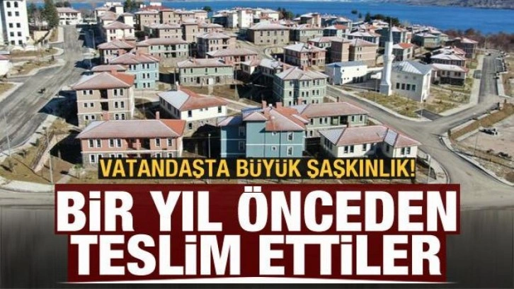 Bakanlık düğmeye bastı! Evleri 1 yıl önceden teslim ettiler