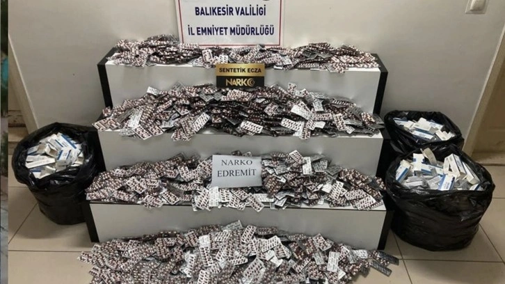 Balıkesir'de narkotik operasyonu! 28 bin sentetik hap ele geçirildi