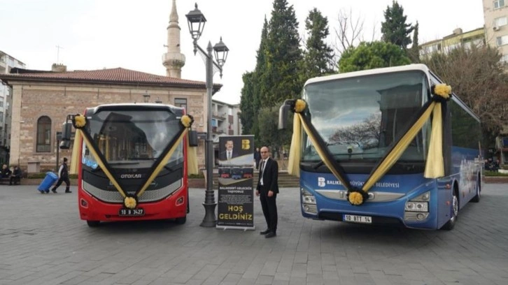 Balıkesir'in yeni toplu taşıma araçları görücüye çıktı