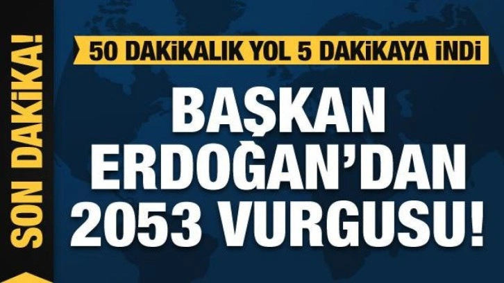 Başkan Erdoğan Assos ve Troya tünellerinin açılışını yaptı