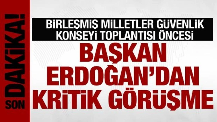 Cumhurbaşkanı Erdoğan, BM Genel Sekreteri Antonio Guterres ile görüştü