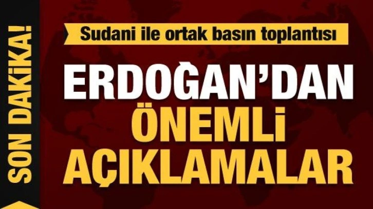 Cumhurbaşkanı Erdoğan ve Irak Başbakanı Es-Sudani ortak açıklama yapıyor