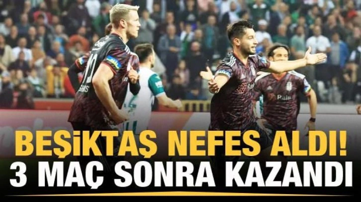 Beşiktaş 3 maç sonra kazandı!