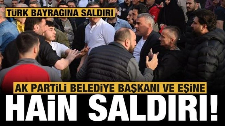 Beyoğlu'nda PKK destekçilerinden AK Partili Başkan'a alçak saldırı!