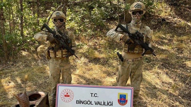 Bingöl'de terör örgütü PKK/KCK'ya ait sığınak bulundu