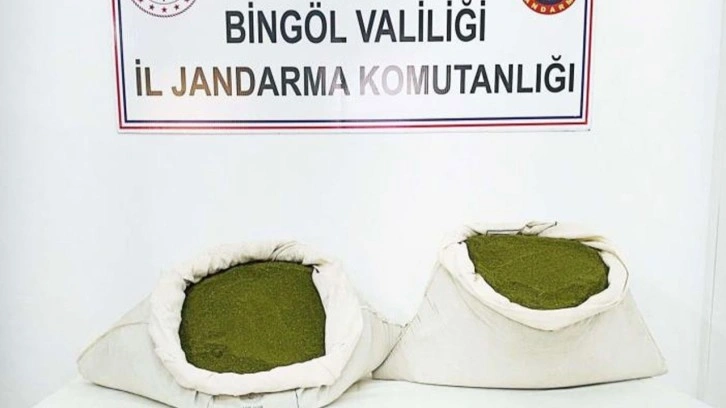 Bingöl'de 45 kilo esrar ele geçirildi