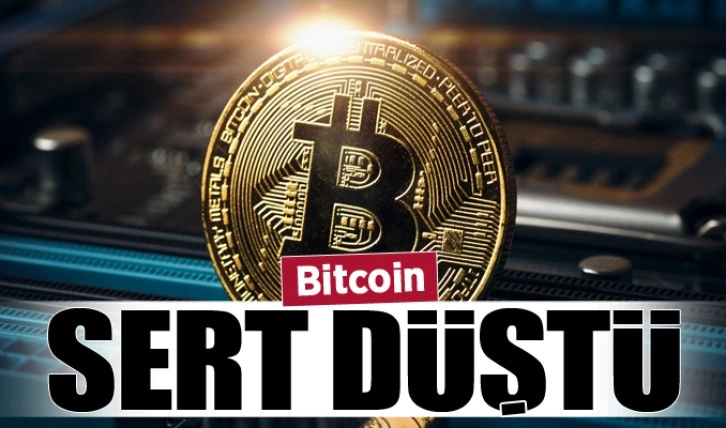 Bitcoin sert düştü