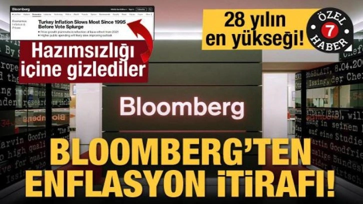 Bloomberg'ten enflasyon itirafı! Hazımsızlığı içlerine gizlediler