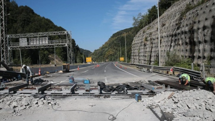 Bolu Dağı Tüneli'nde heyelan riskini ortadan kaldıracak çalışmalar sürüyor!