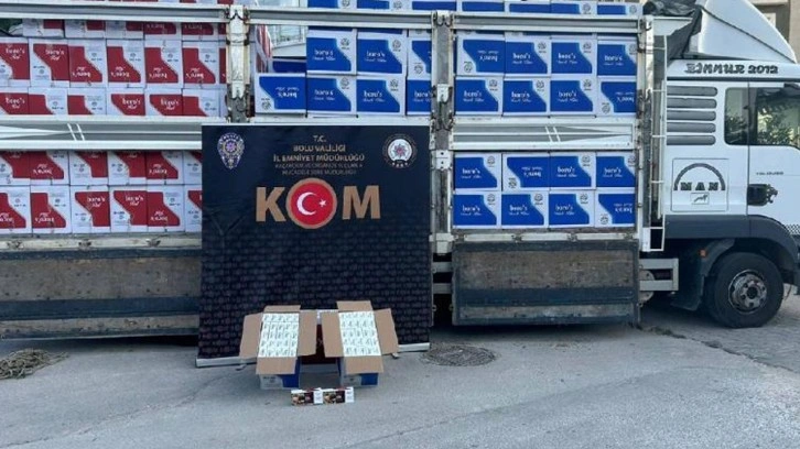 Bolu'da 5 milyon 499 bin 480 makaron ele geçirildi