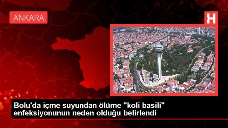 Bolu'da içme suyundan ölüme 