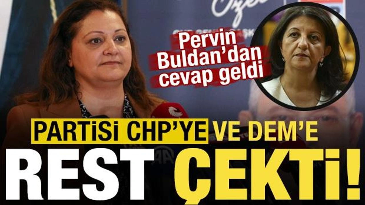 Burcu Köksal'dan miting resti: Bunlarla işim olmaz! DEM'den de cevap geldi...