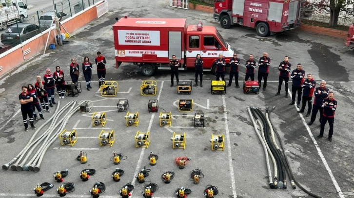 Burdur İtfaiyesi ani yağış ve su baskınlarına karşı teyakkuza geçti