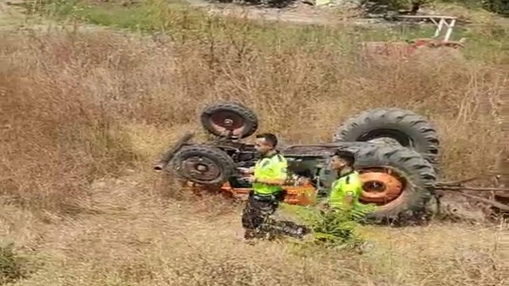 Bursa'da devrilen traktörün altında kalan çiftçi feci şekilde can verdi!