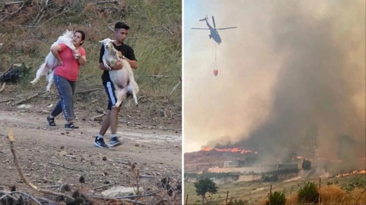 Çanakkale'de dün başlayan yangın hala kontrol altına alınamadı! Köyler tahliye ediliyor