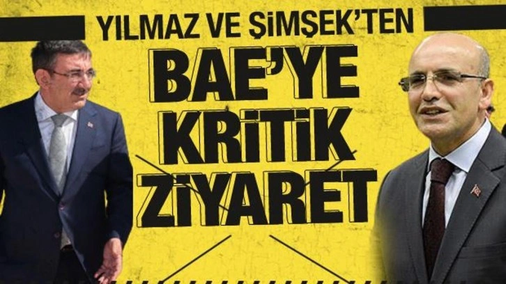 Cevdet Yılmaz ve Mehmet Şimşek Birleşik Arap Emirlikleri'nde