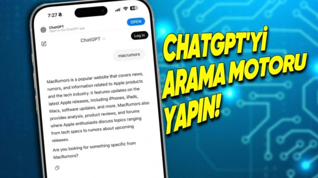 ChatGPT'yi Safari'de Varsayılan Arama Motoru Yapabilirsiniz