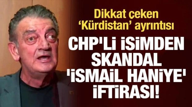 CHP'li Hüsnü Bozkurt'tan skandal 'İsmail Haniye' iftirası! 