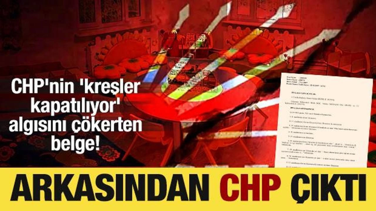 CHP'nin 'kreşler kapatılıyor' algısını çökerten belge! Meğer CHP iptal ettirmiş