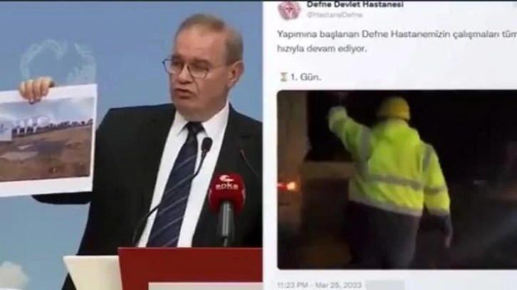 CHP Sözcüsü Faik Öztrak'tan Defne Devlet Hastanesi inşaatı yalanı... "Yüzü bile kızarmadı&