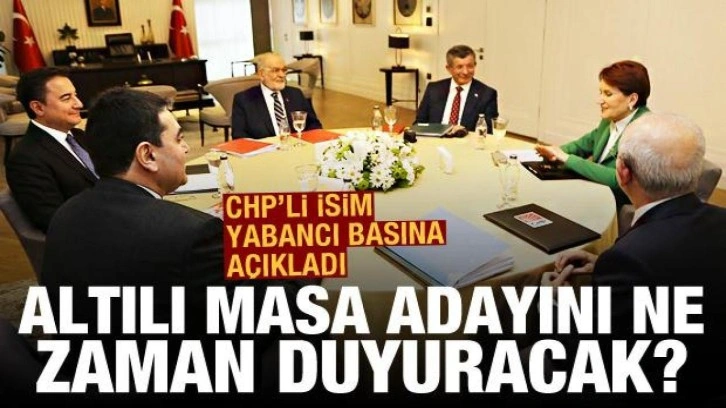 CHP'li Ünal Çeviköz: Altılı masa adayını muhtemelen Şubat'ta açıklayacak