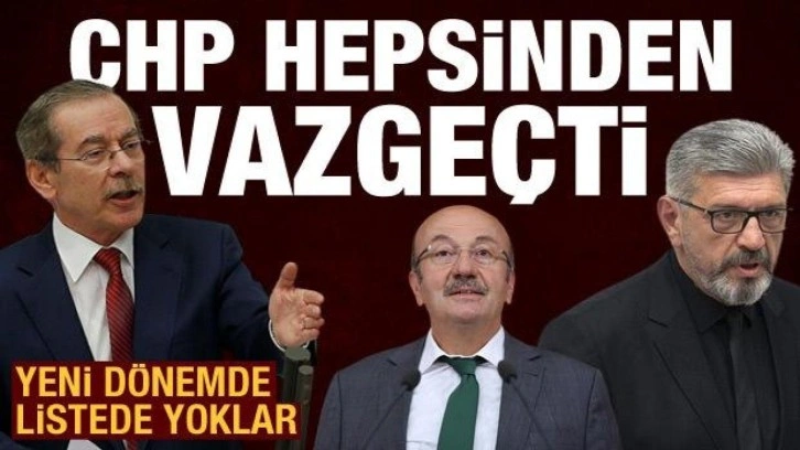 CHP'nin vazgeçtiği isimler: Cihangir İslam, Mehmet Bekaroğlu ve Abdüllatif Şener