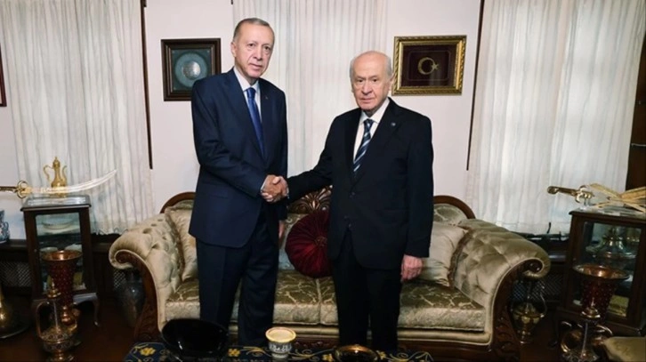 Cumhurbaşkanı Erdoğan, Bahçeli'yi ziyaret etti