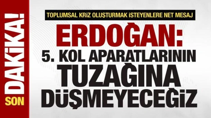 Cumhurbaşkanı Erdoğan: Bugünlere içerde ve dışarda vuruşarak geldik