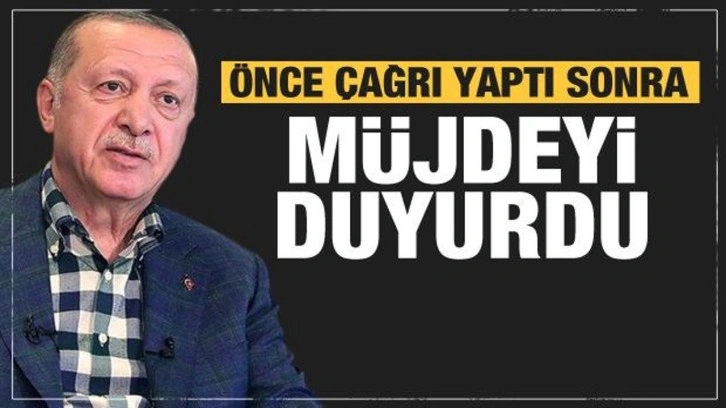 Cumhurbaşkanı Erdoğan çağrıda bulunarak 'Özel konut' müjdesini duyurdu