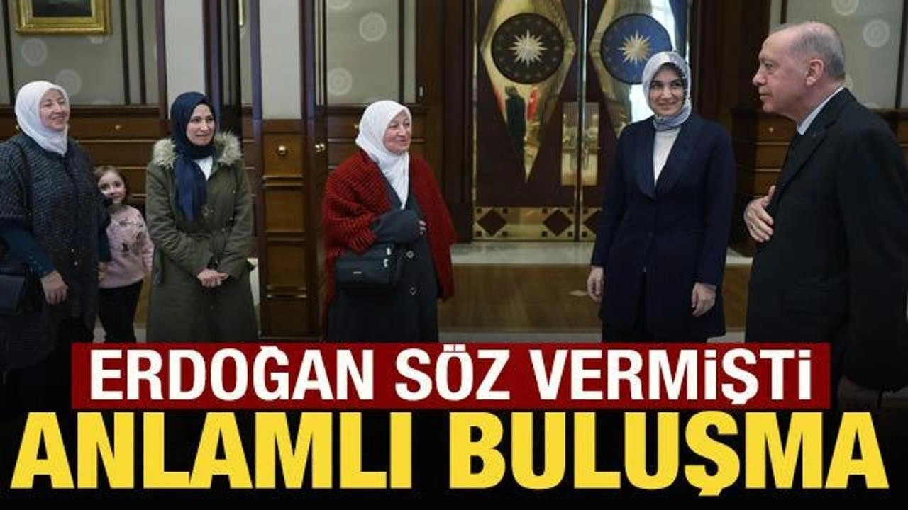 Cumhurbaşkanı Erdoğan, camilerin temizliğini yapan Sultan Bayat ve ailesini kabul etti