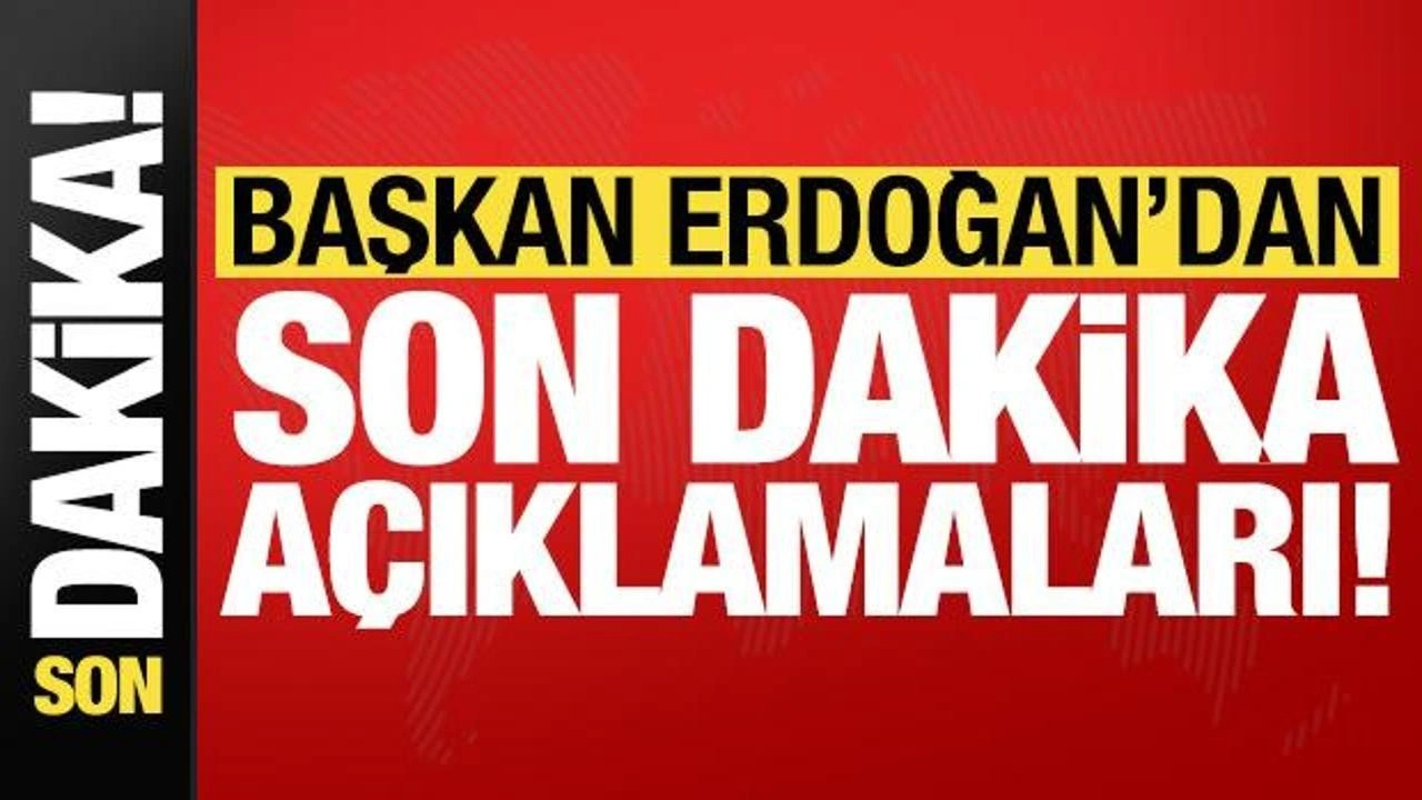 Cumhurbaşkanı Erdoğan'dan CHP'li belediyelere tepki: Sabotaja varan bir duyarsızlık!