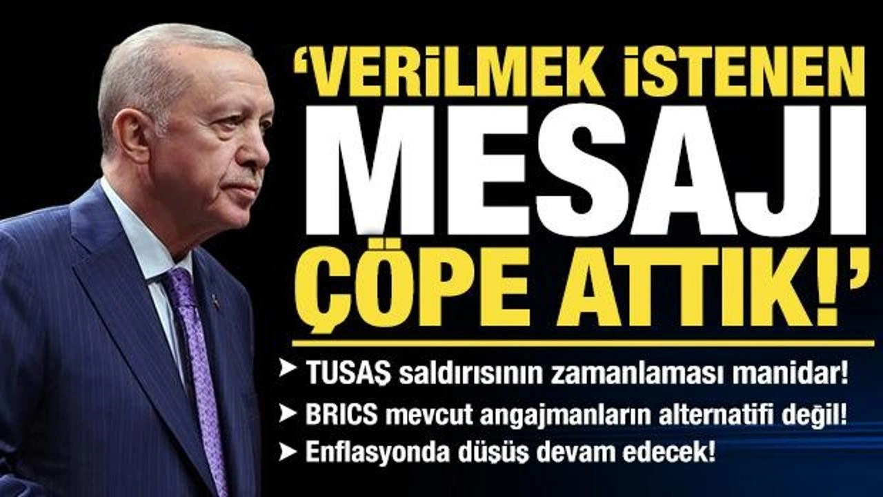 Cumhurbaşkanı Erdoğan'dan Kabine sonrası önemli mesajlar: Alçak saldırılar bizi durduramaz!