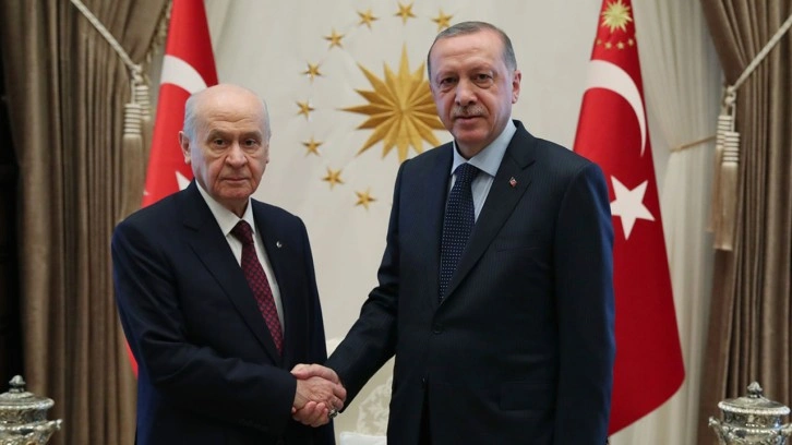 Cumhurbaşkanı Erdoğan ile Bahçeli'den sürpriz görüşme