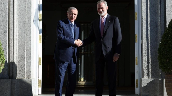 Cumhurbaşkanı Erdoğan İspanya'da! Kral Felipe'yle kritik görüşme