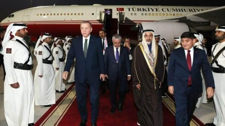 Cumhurbaşkanı Erdoğan, Katarlı bakanla 