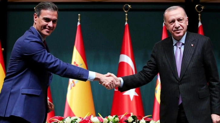 Cumhurbaşkanı Erdoğan, Pedro Sanchez ile görüştü!