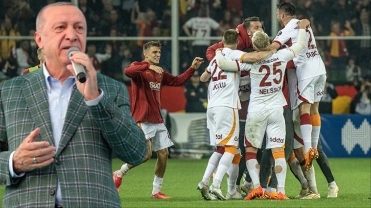 Cumhurbaşkanı Erdoğan, şampiyon Galatasaray'ı tebrik etti