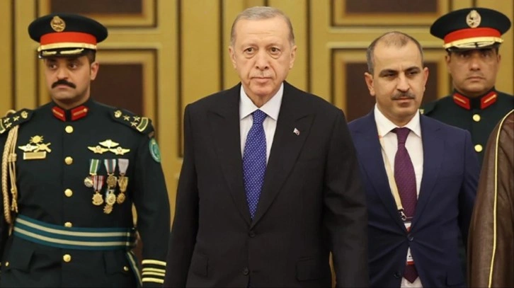 Cumhurbaşkanı Erdoğan, Suudi Arabistan'da Prens Selman tarafından karşılandı