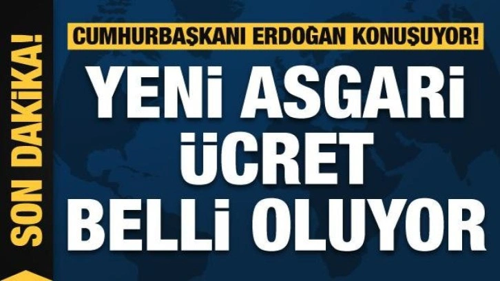 Cumhurbaşkanı Erdoğan, yeni asgari ücreti açıklıyor! Salonda dikkat çeken detay