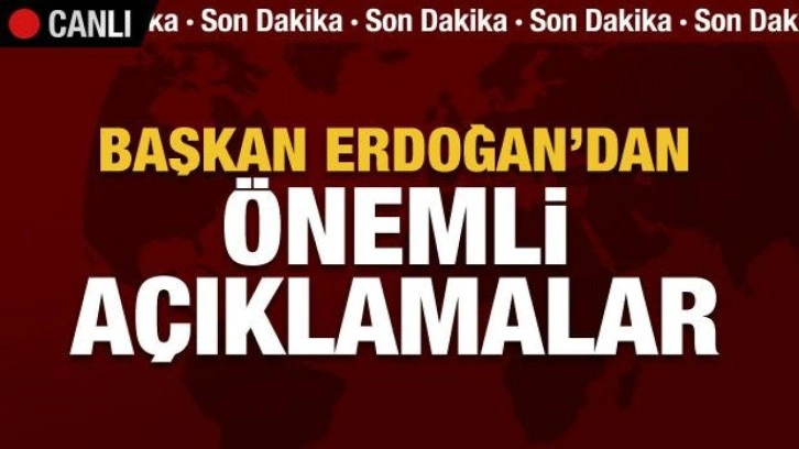 Cumhurbaşkanı Erdoğan'dan canlı yayında önemli açıklamalar