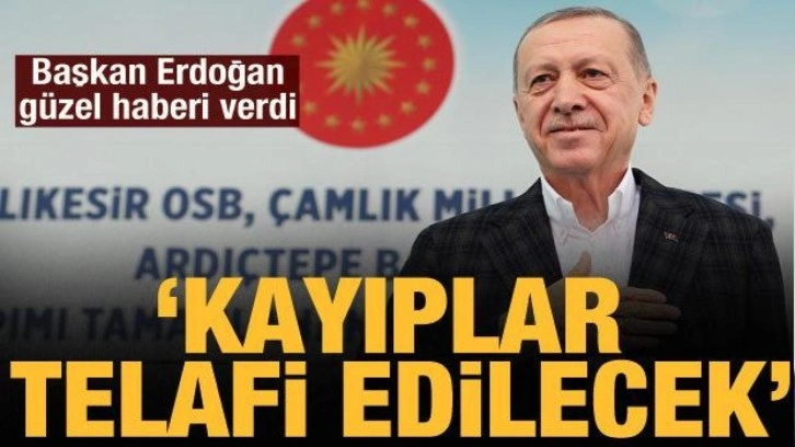 Cumhurbaşkanı Erdoğan'dan enflasyon açıklaması: Kayıplar telafi edilecek