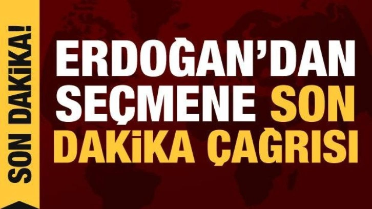 Cumhurbaşkanı Erdoğan'dan yurt dışındaki seçmene çağrı