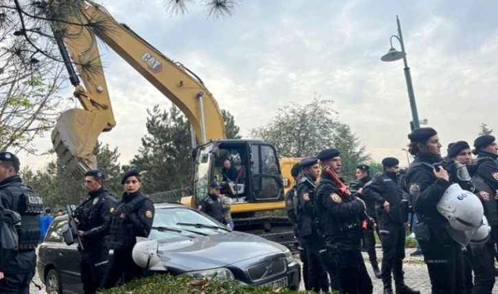 Cumhuriyet olay yerinden bildiriyor: Göktürk'e sabah baskını... Çevik kuvvet ve iş makineleri g