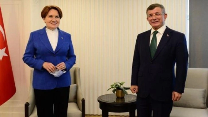 Davutoğlu'ndan Akşener'e ziyaret