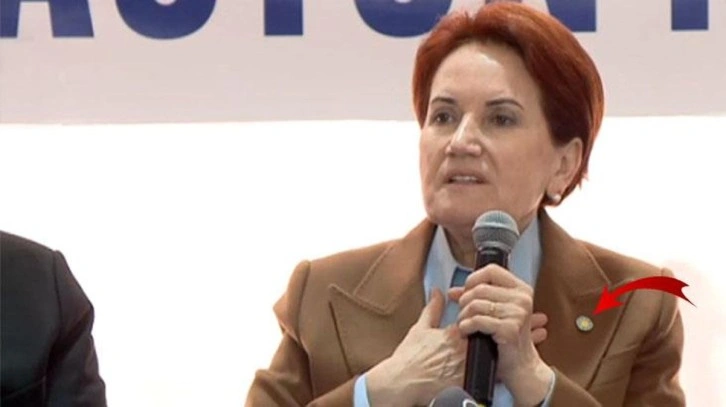 Deprem bölgesini ziyaretinde dikkatlerden kaçmadı! Akşener rozetini neden taktığını açıkladı