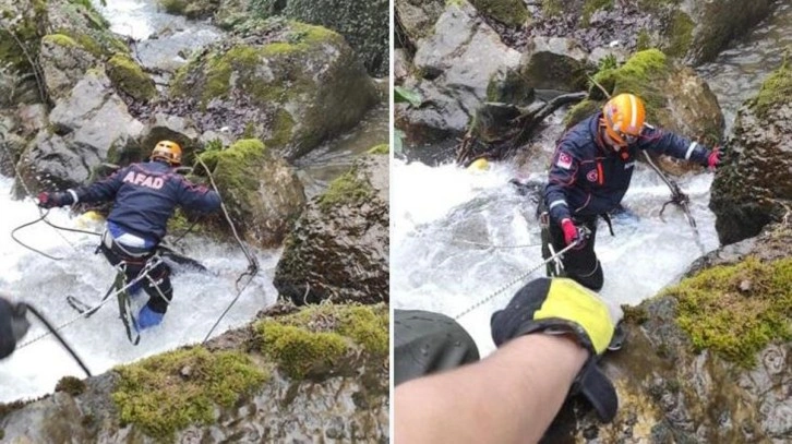 Dereye düşen kızını kurtarmak için o da atladı! İkisinin de cesedini buldular