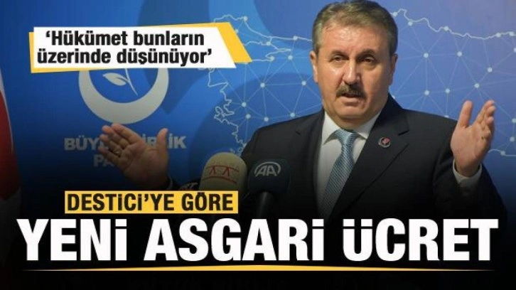 Destici'ye göre yeni asgari ücret! Canlı yayında rakam verdi