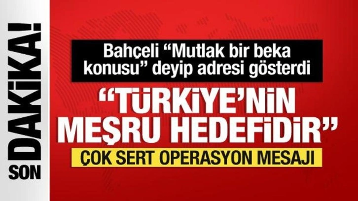 Devlet Bahçeli'den terörle mücadele mesajı