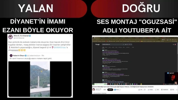 Diyanet’e yeni algı operasyonu! Ezanla alay edilen görüntüyü gerçekmiş gibi paylaştılar