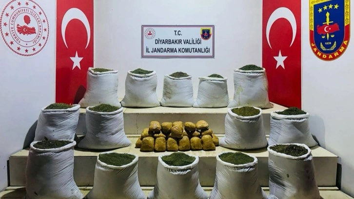 Diyarbakır'da 381 kilogram esrar ele geçirildi